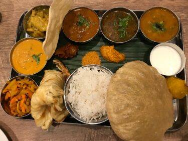 南インド料理 nandhini(ナンディニ)虎ノ門店のディナーの「ノンベジミールス」